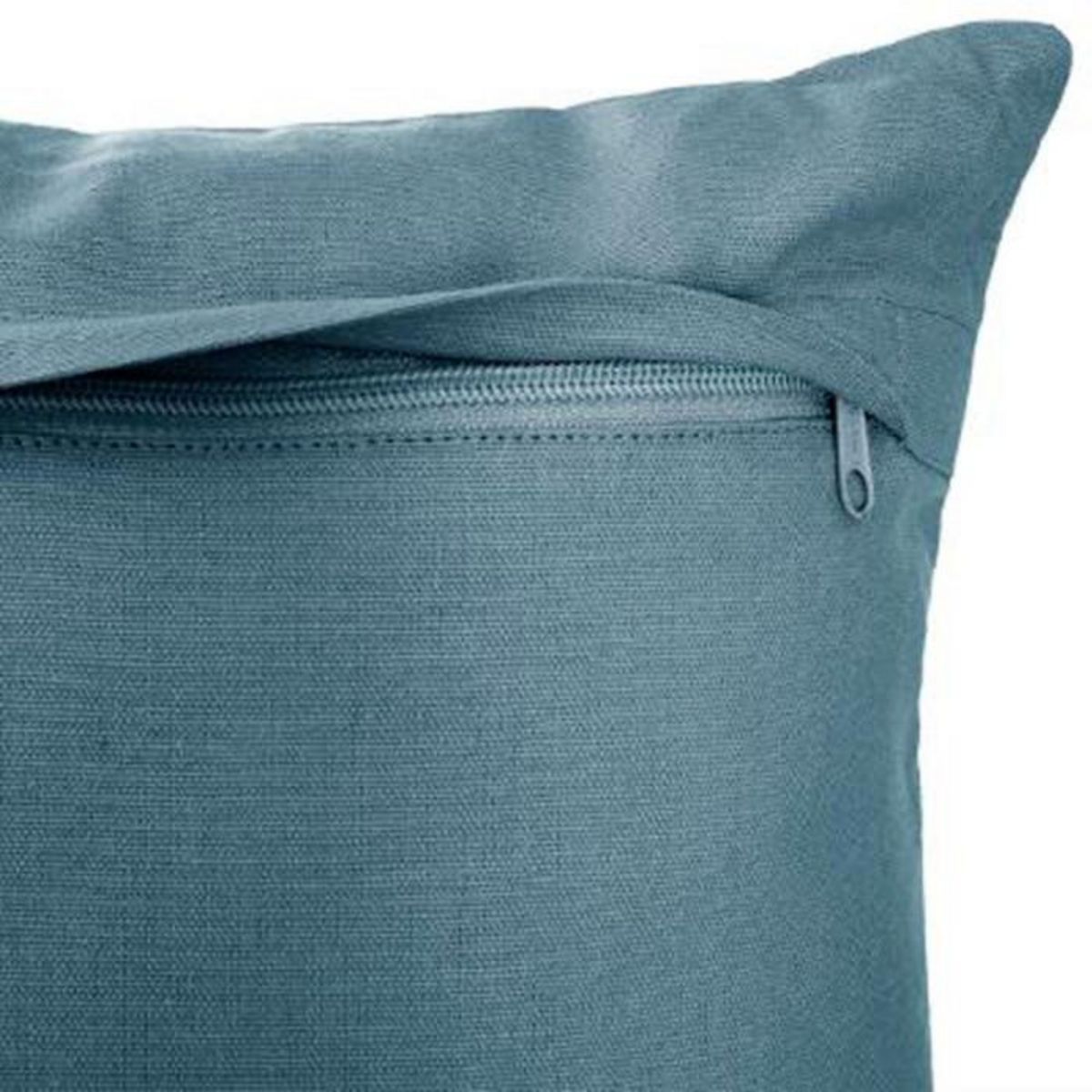 ATMOSPHERA Coussin Déco Déhoussable  Otto  38x38cm Bleu Canard