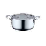 HAGER Casserole haeger 5608475033476 acier inoxydable beige avec couvercle en verre