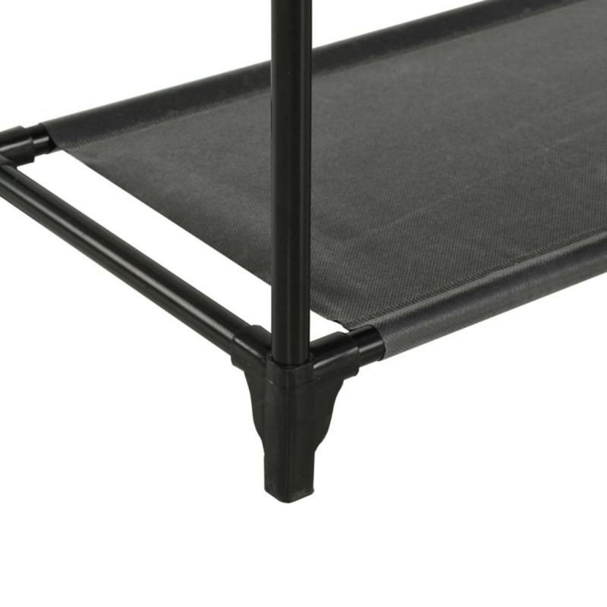VIDAXL Porte vêtements Acier et tissu non tissé 55x28,5x175 cm Noir