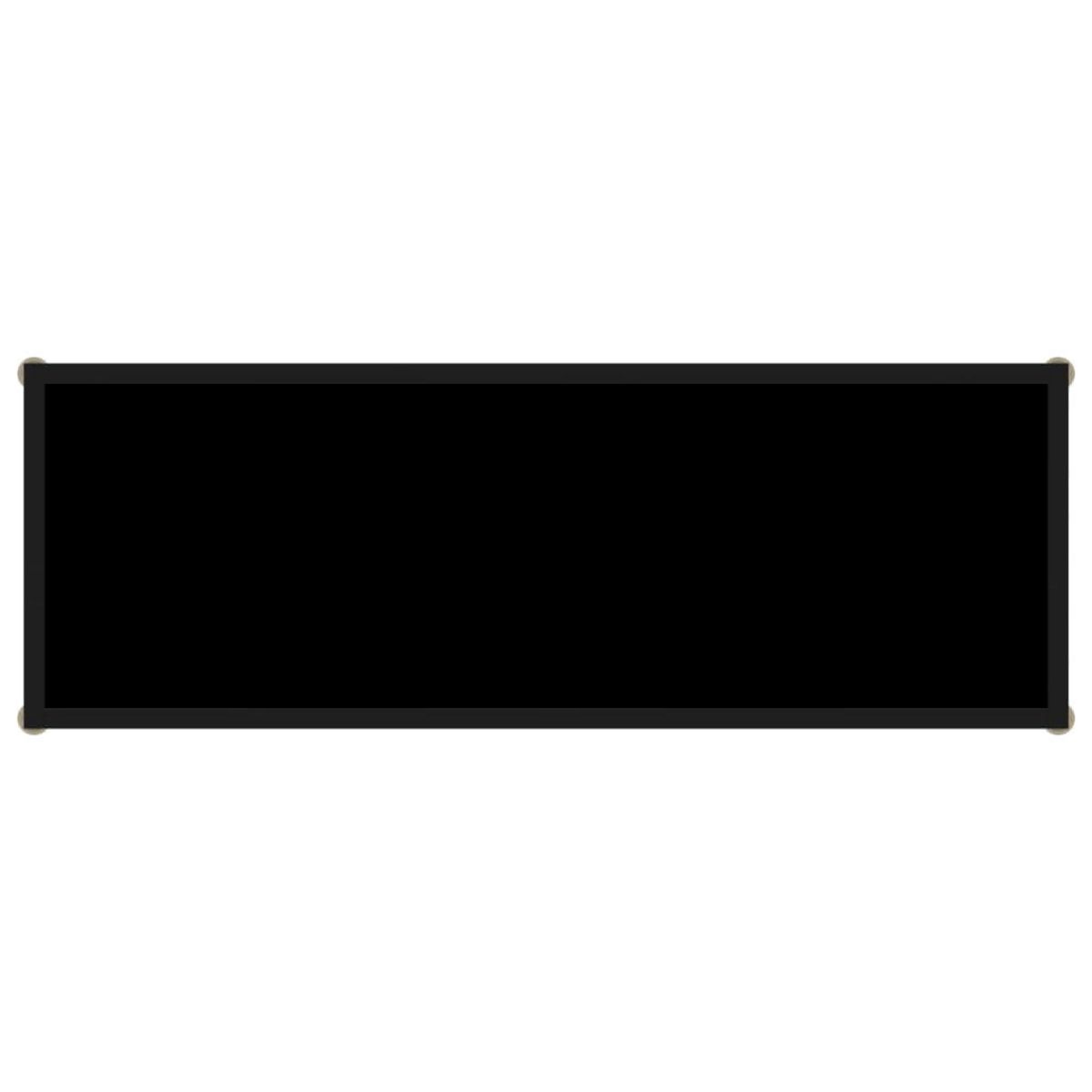 VIDAXL Table console Noir 100x35x75 cm Verre trempe