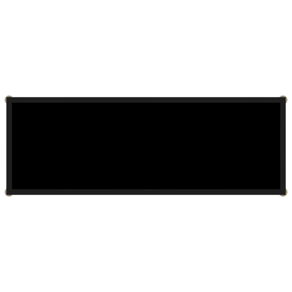 VIDAXL Table console Noir 100x35x75 cm Verre trempe