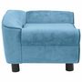 Voir la diapositive 3 : VIDAXL Canape pour chien Turquoise 72x45x30 cm Peluche