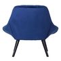 Voir la diapositive 5 : Paris Prix Lot de 2 Fauteuils en Velours  Johan  102cm Bleu