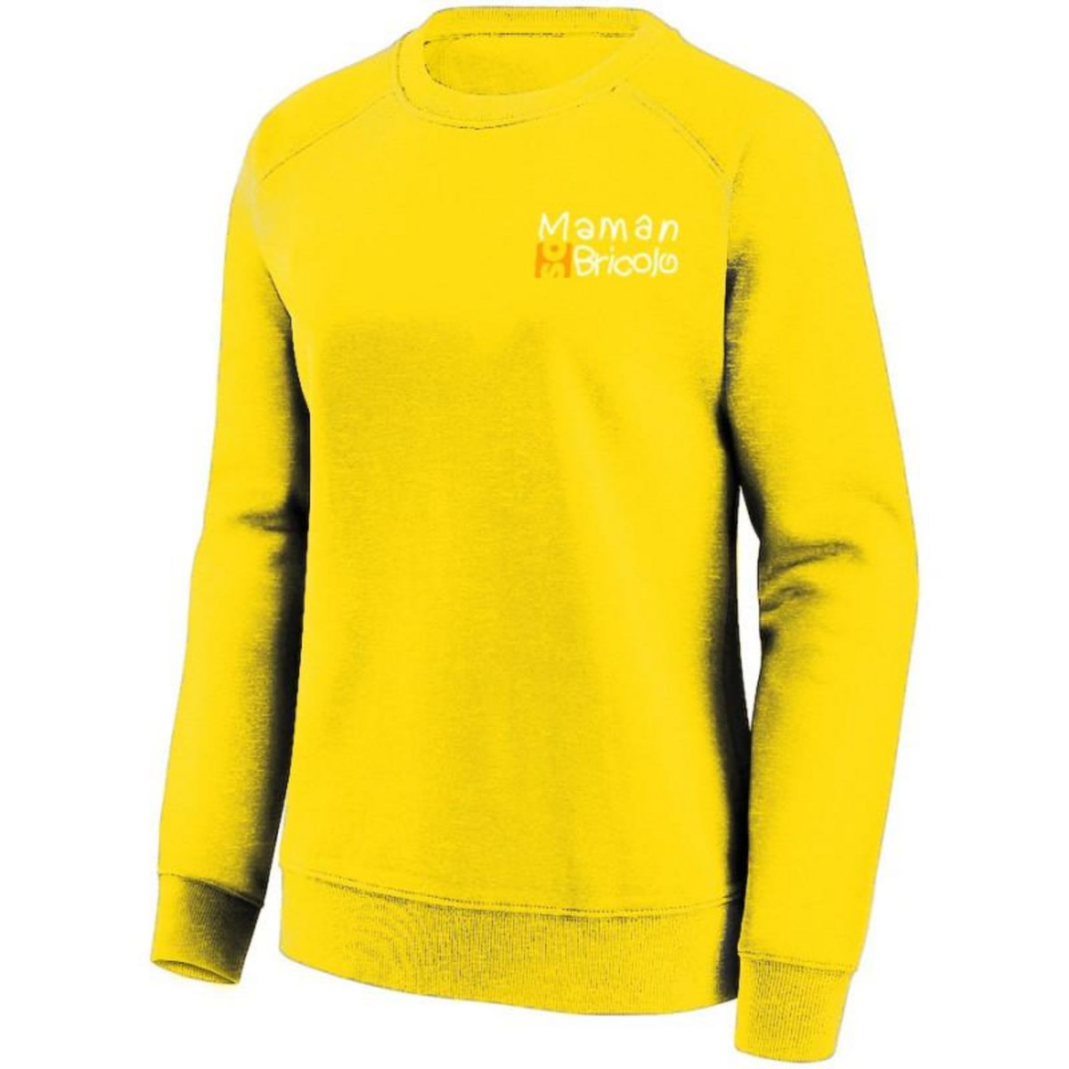 NOTRE SELECTION Sweat col rond Maman Sobricolo jaune TL SWJH030SYL