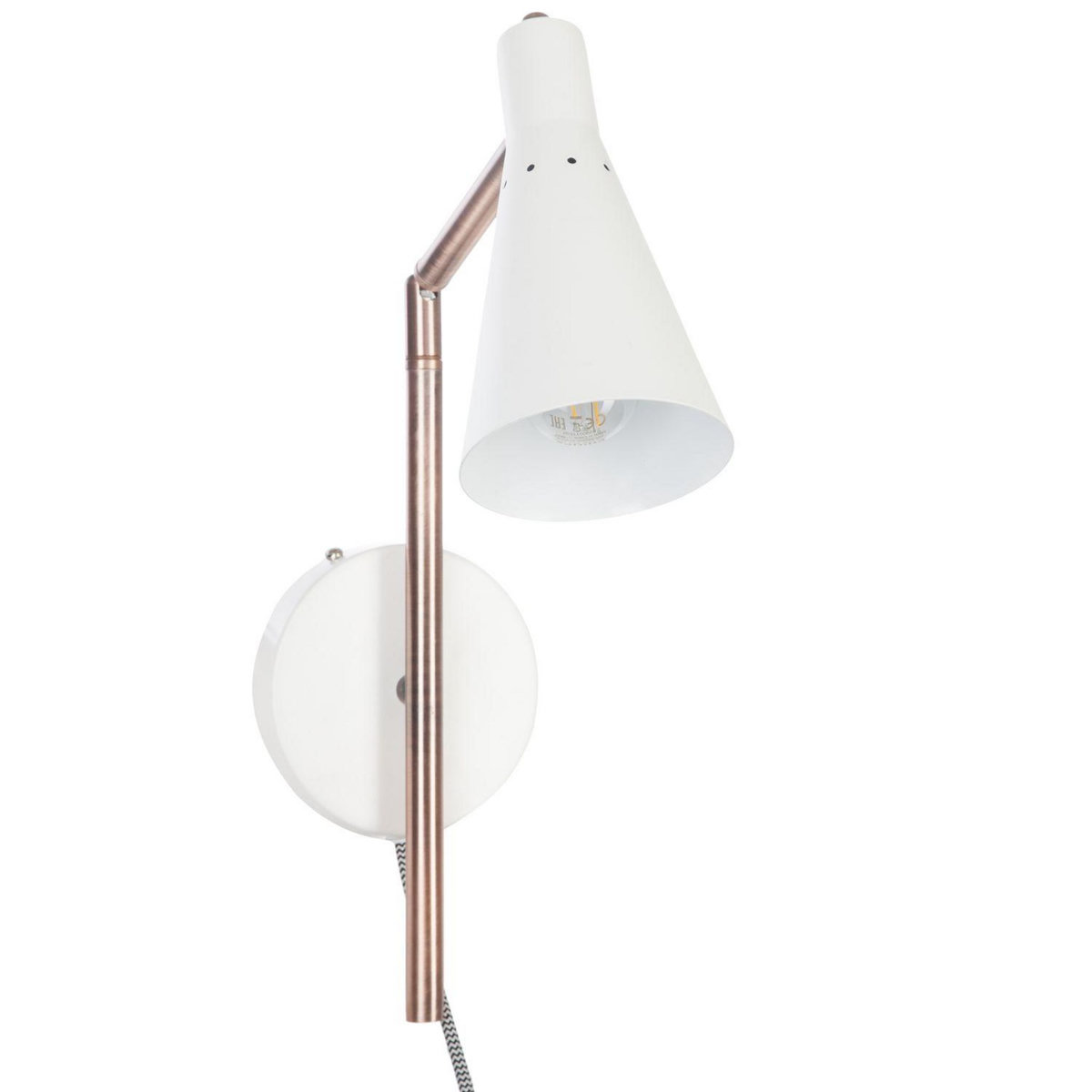 ATMOSPHERA Applique en fer Bren - H. 47 cm - Blanc