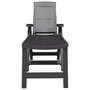 Voir la diapositive 3 : VIDAXL Chaise longue anthracite plastique