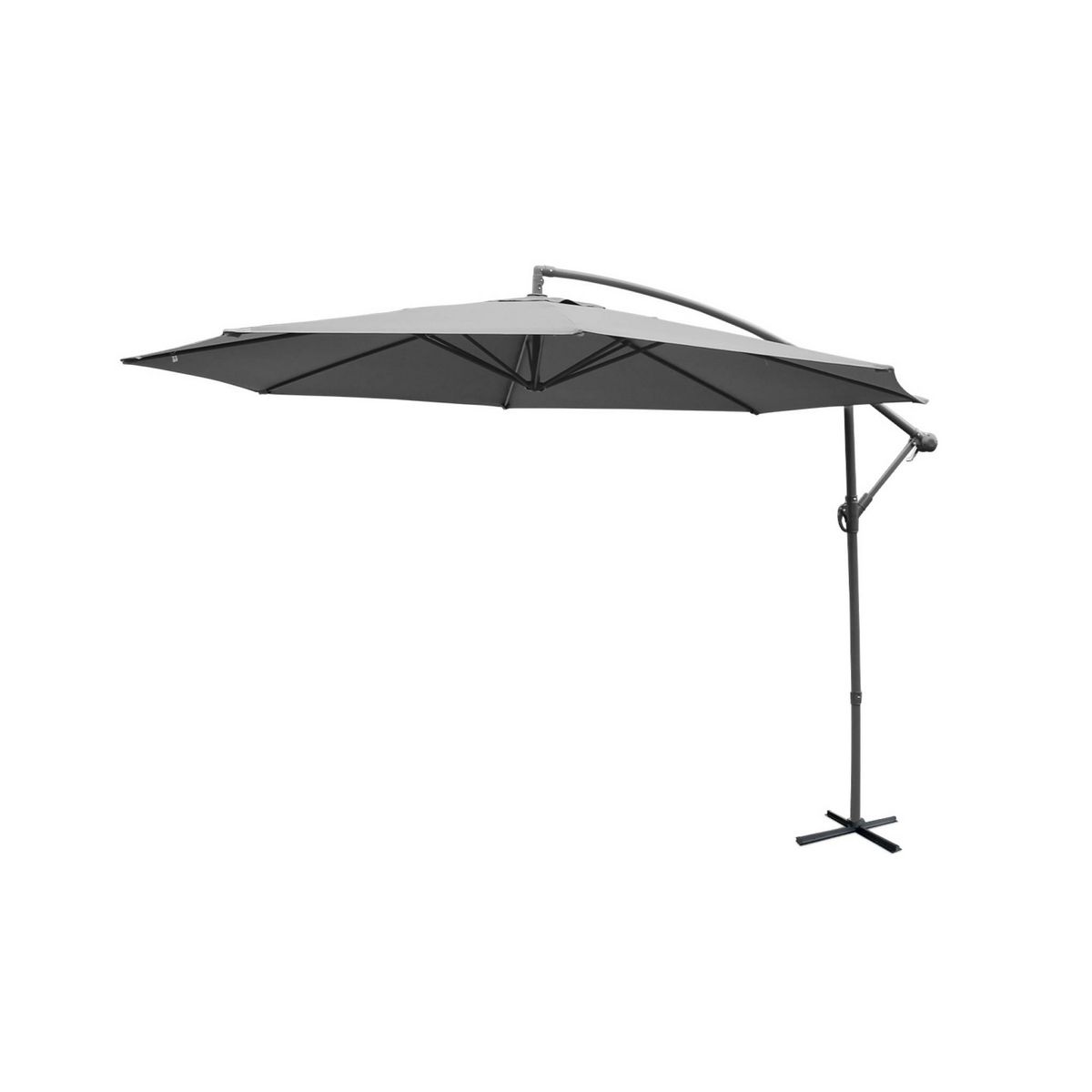 SWEEEK Parasol déporté rond Hardelot diamètre 350cm excentré  8 baleines