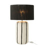 Voir la diapositive 3 : Paris Prix Lampe à Poser à Rayures  Irvin  60cm Noir & Blanc
