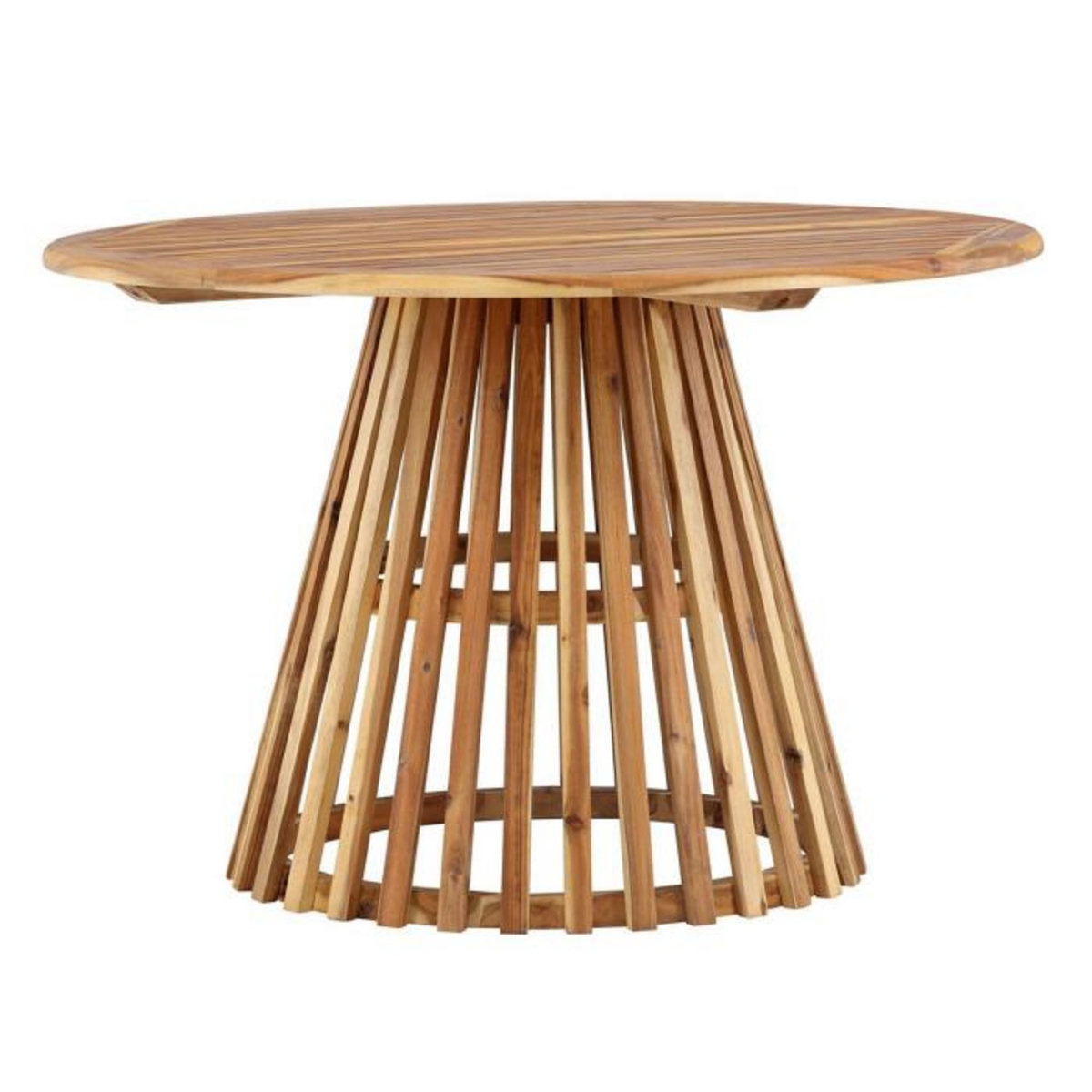 Paris Prix Table de Jardin Ronde en Bois  Lumpur  120cm Naturel