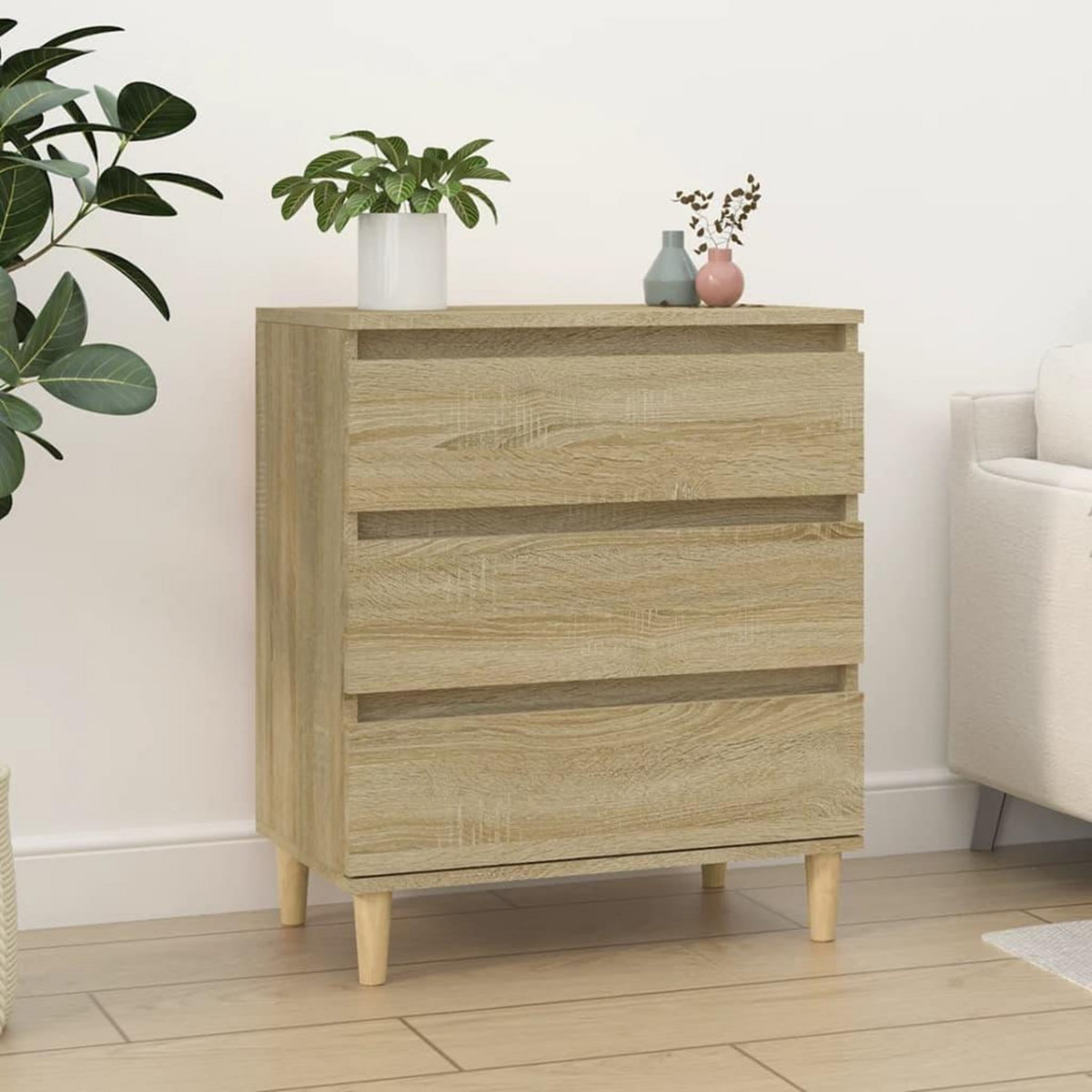 VIDAXL Buffet Chene sonoma 60x35x70 cm Bois d'ingenierie