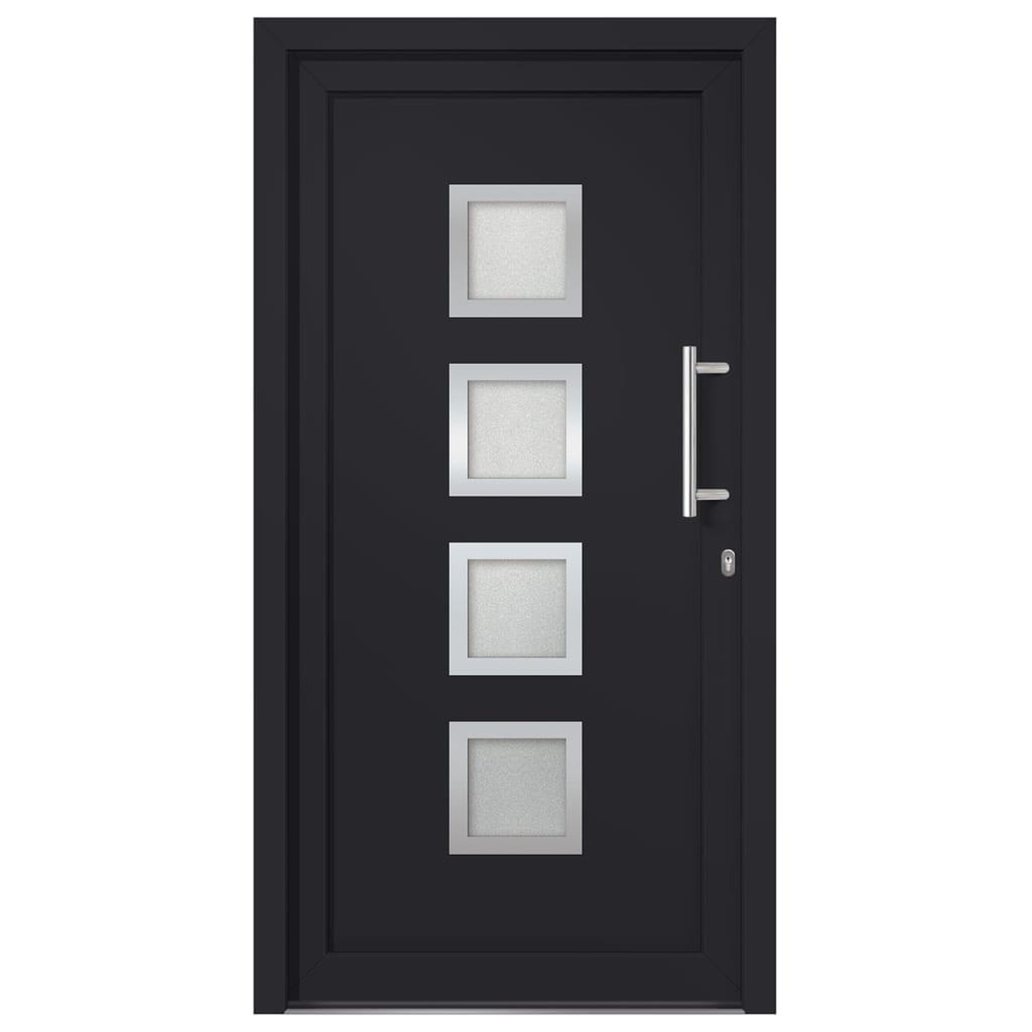 Voir la diapositive 3 : VIDAXL Porte d'entree Anthracite 108x200 cm