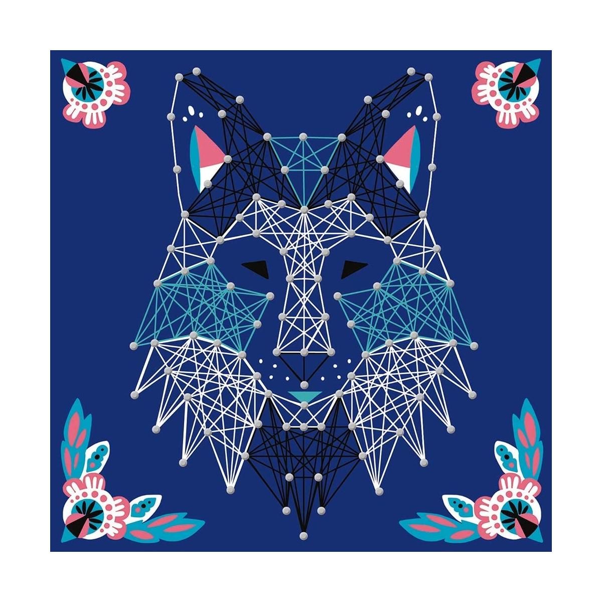 Juratoys-Janod Coffret de String Art Animaux pour Enfants - Activité Créative et Éducative