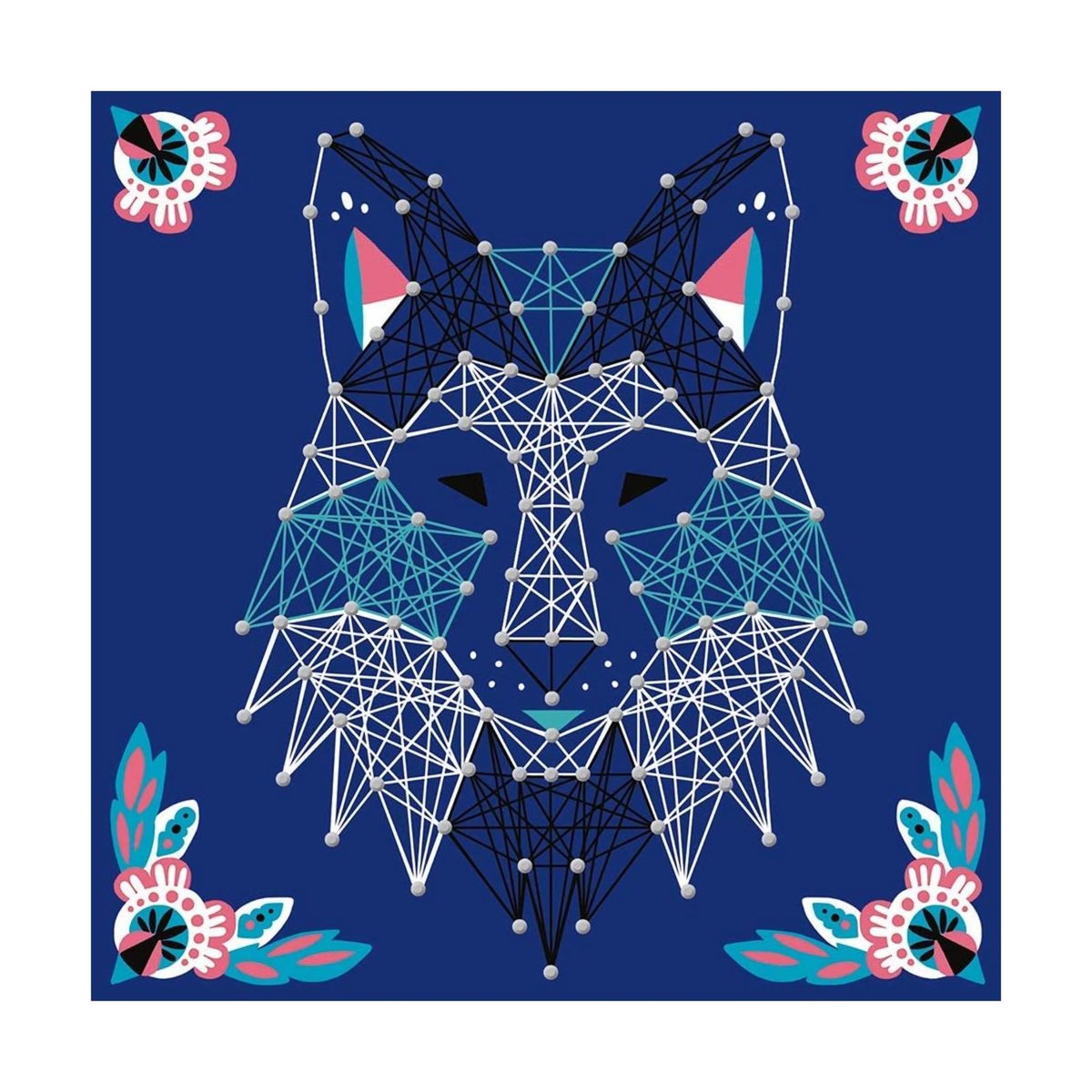 Juratoys-Janod Coffret de String Art Animaux pour Enfants - Activité Créative et Éducative