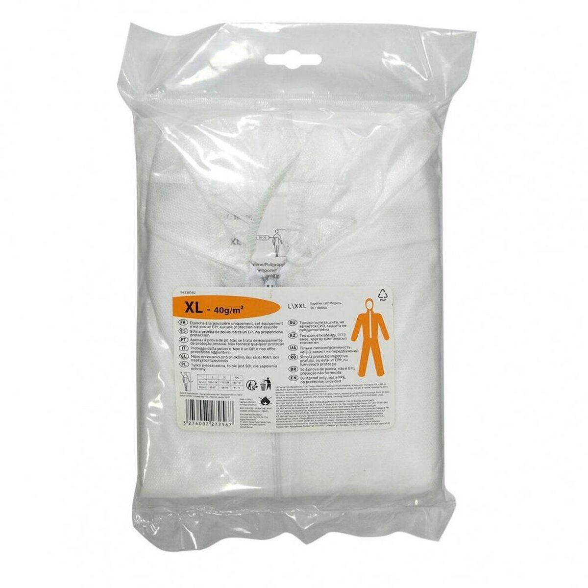 CENTRALE BRICO Combinaison jetable, blanc taille XL