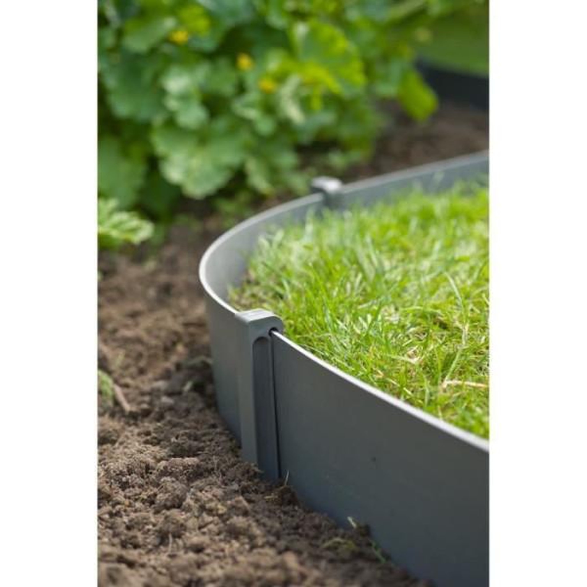 Voir la diapositive 3 : NATURE Ancres pour bordure de jardin en polypropylene - NATURE - H 26,7 x 1,9 x 1,8 cm - Gris