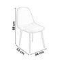 Voir la diapositive 2 : DIVERS Lot de 4 Chaises de table design velours Inoui