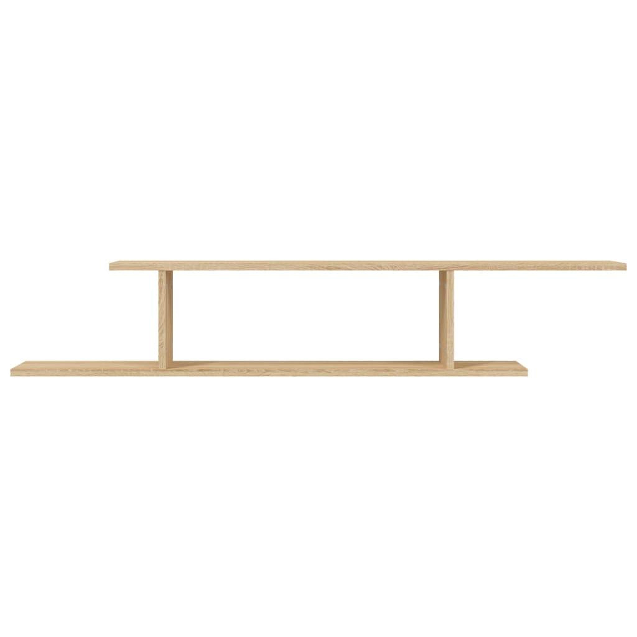 Voir la diapositive 5 : VIDAXL Etagere TV murale Chene Sonoma 125x18x23 cm Bois d'ingenierie