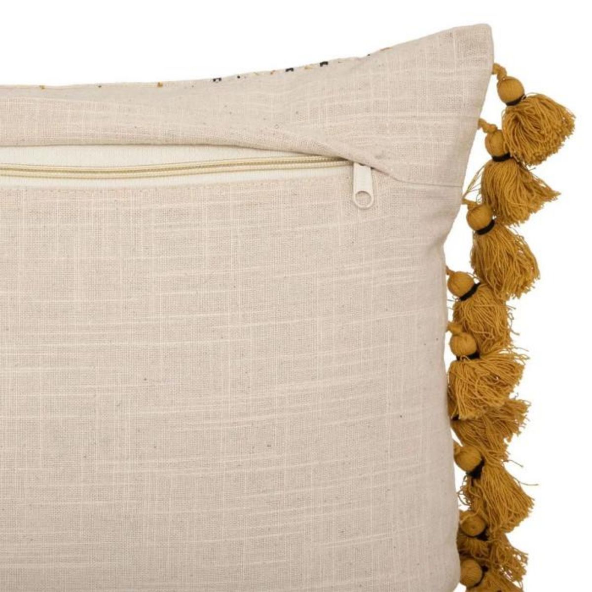 ATMOSPHERA Housse de Coussin  Rayures  30x50cm Ivoire & Ocre