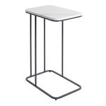 Paris Prix Table d'Appoint Effet Marbre  Alba  67cm Blanc & Noir