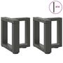 Voir la diapositive 5 : VIDAXL Pieds de table basse forme de T 2pcs anthracite 30x25x(30-31)cm
