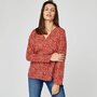 INEXTENSO Blouse manches longues col v fleurie femme