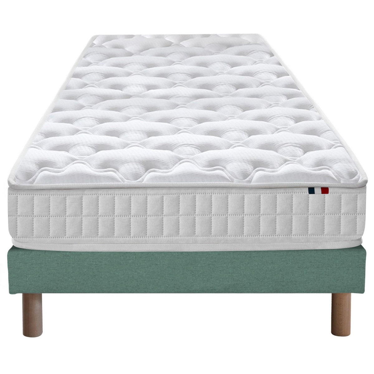 IDLITERIE Ensemble matelas à ressorts 5 zones ÉTOILE avec sommier - confort français