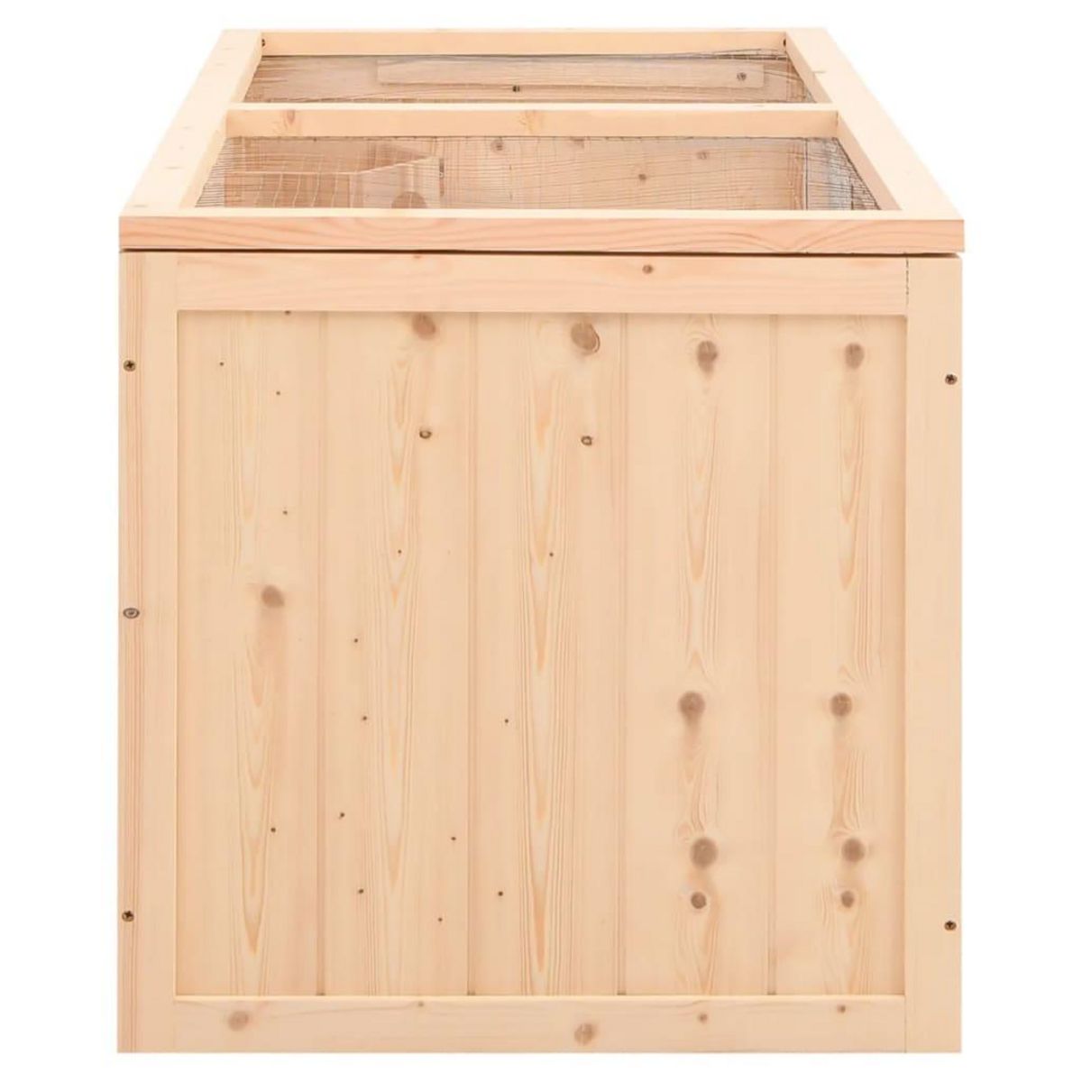 VIDAXL Cage a hamster 89,5x45x45 cm bois massif de sapin