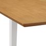 Voir la diapositive 5 : VIDAXL Table a manger extensible Blanc (80-120)x80x74 cm MDF