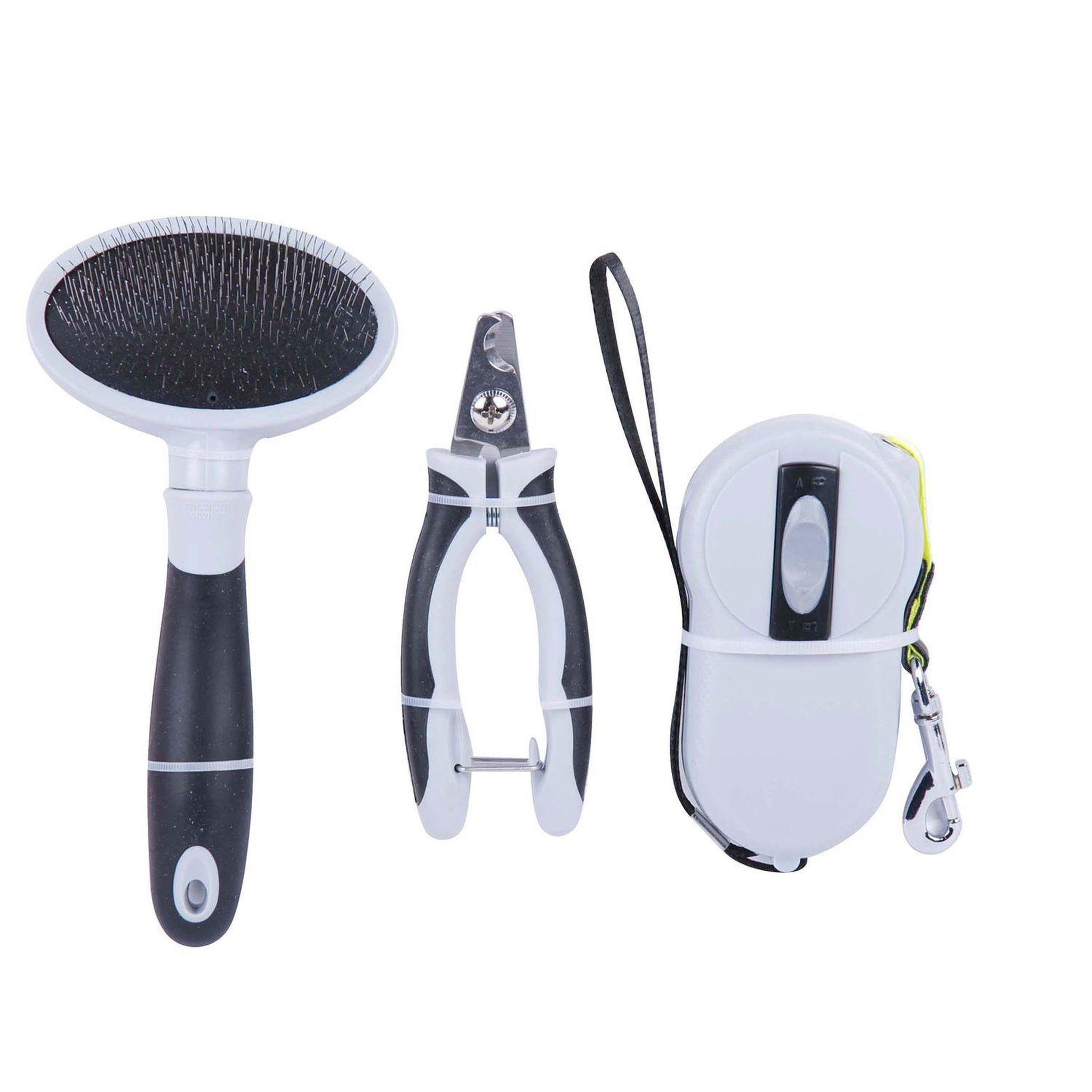 DIVERS Accessoires de toilettage pour chien - brosse, coupe-ongle et laisse
