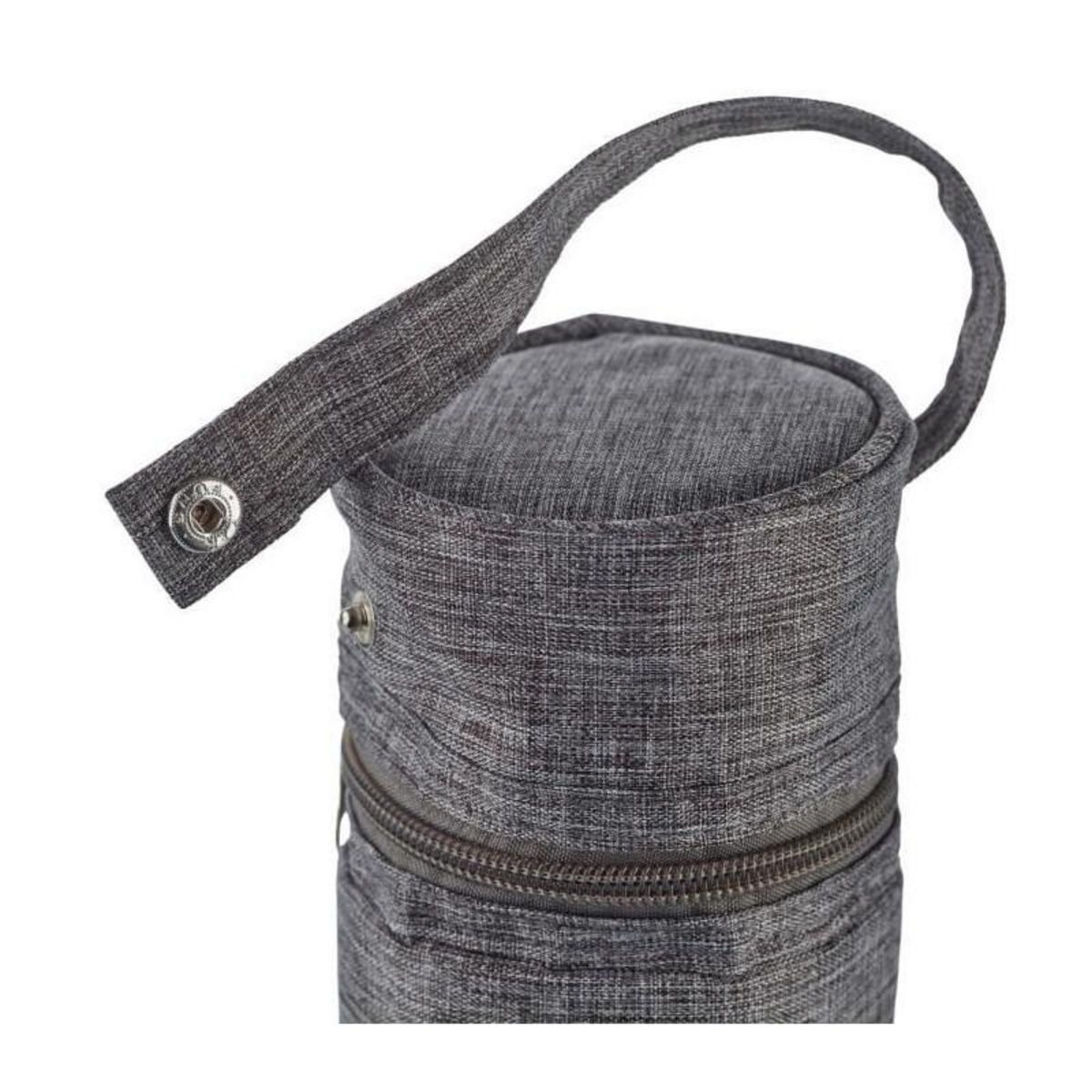 THERMOBABY Porte biberon THERMOBABY - isotherme - gris chiné