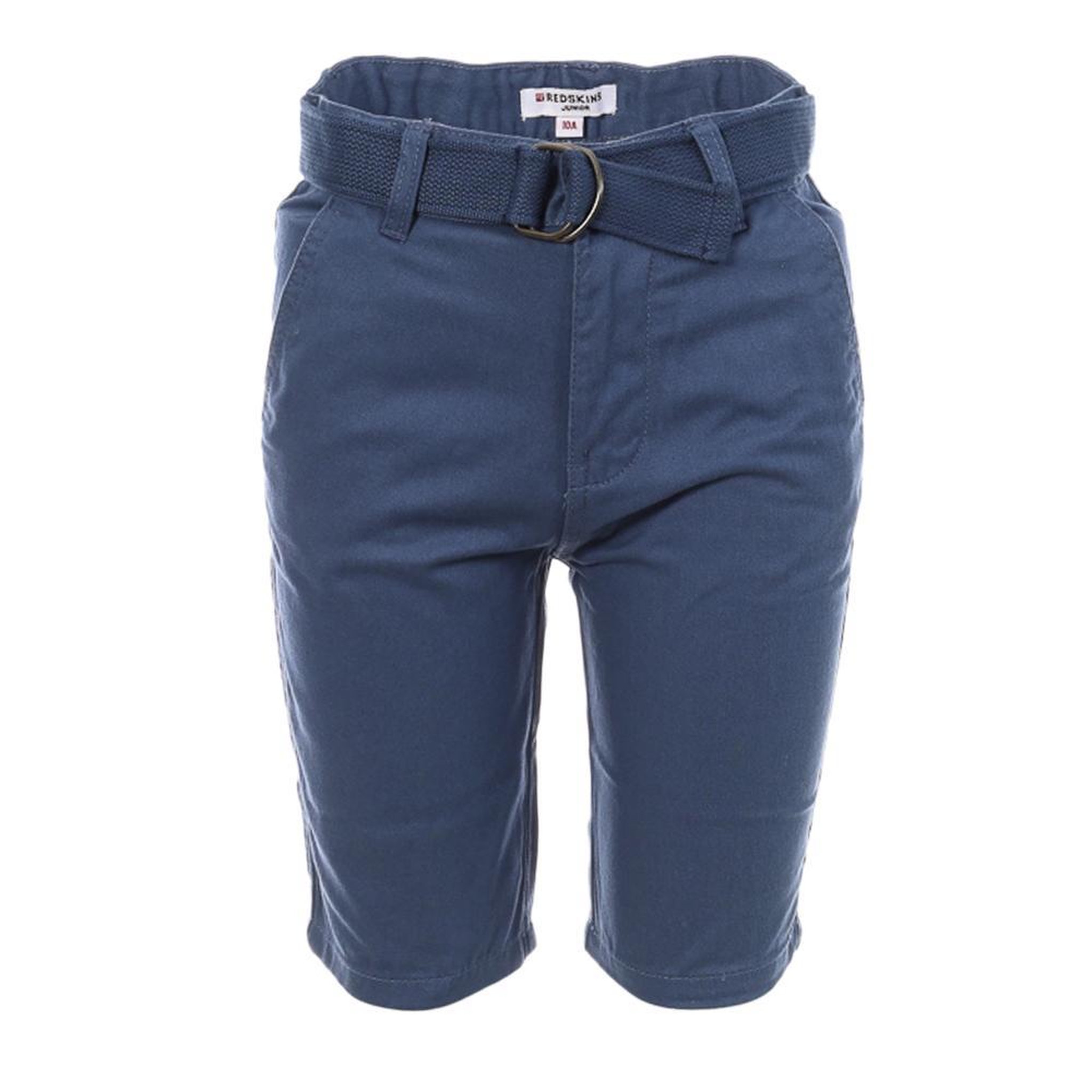 REDSKINS Short Bleu Garçon Redskins Chino. Coloris disponibles : Bleu