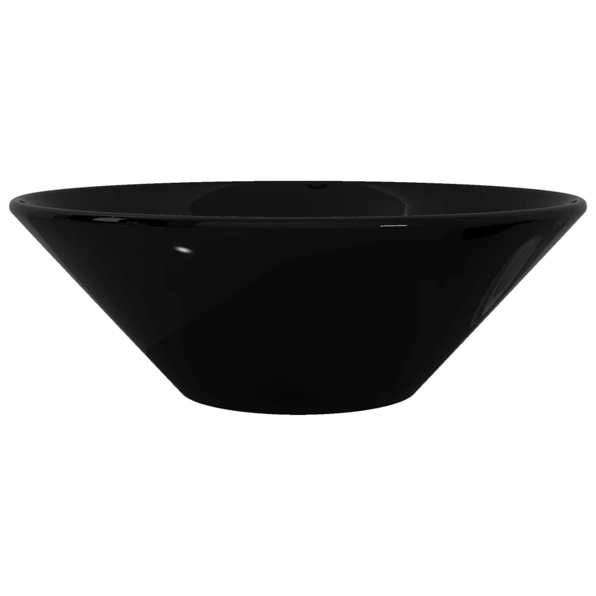 Voir la diapositive 5 : VIDAXL Vasque rond ceramique Noir pour salle de bain