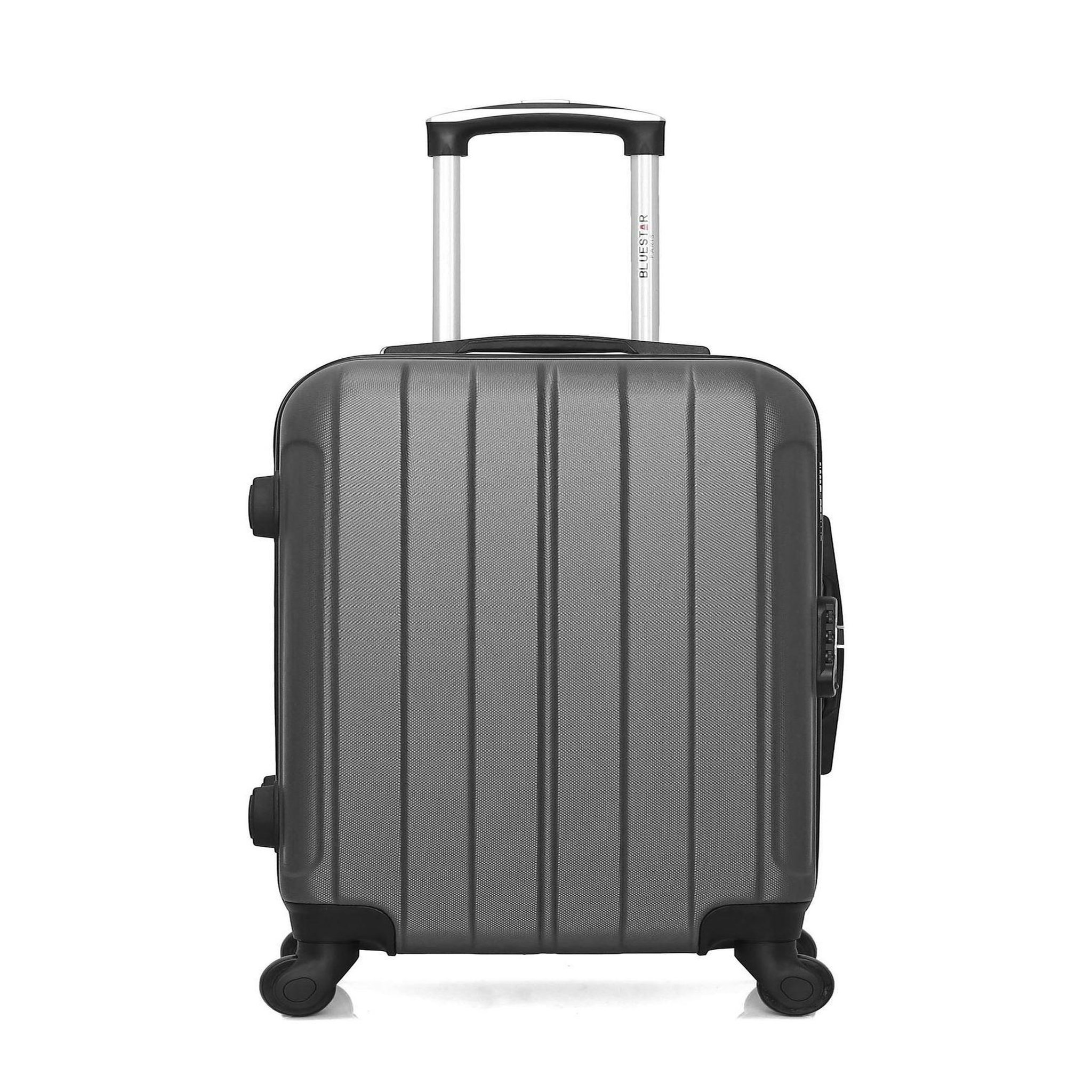 BLUESTAR BLUESTAR - Valise Cabine NAPOLI 55 cm 4 Roues. Coloris disponibles : Gris, Rose, Noir