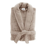 Paris Prix Peignoir Col Châle en Coton  Tendresse  Taupe