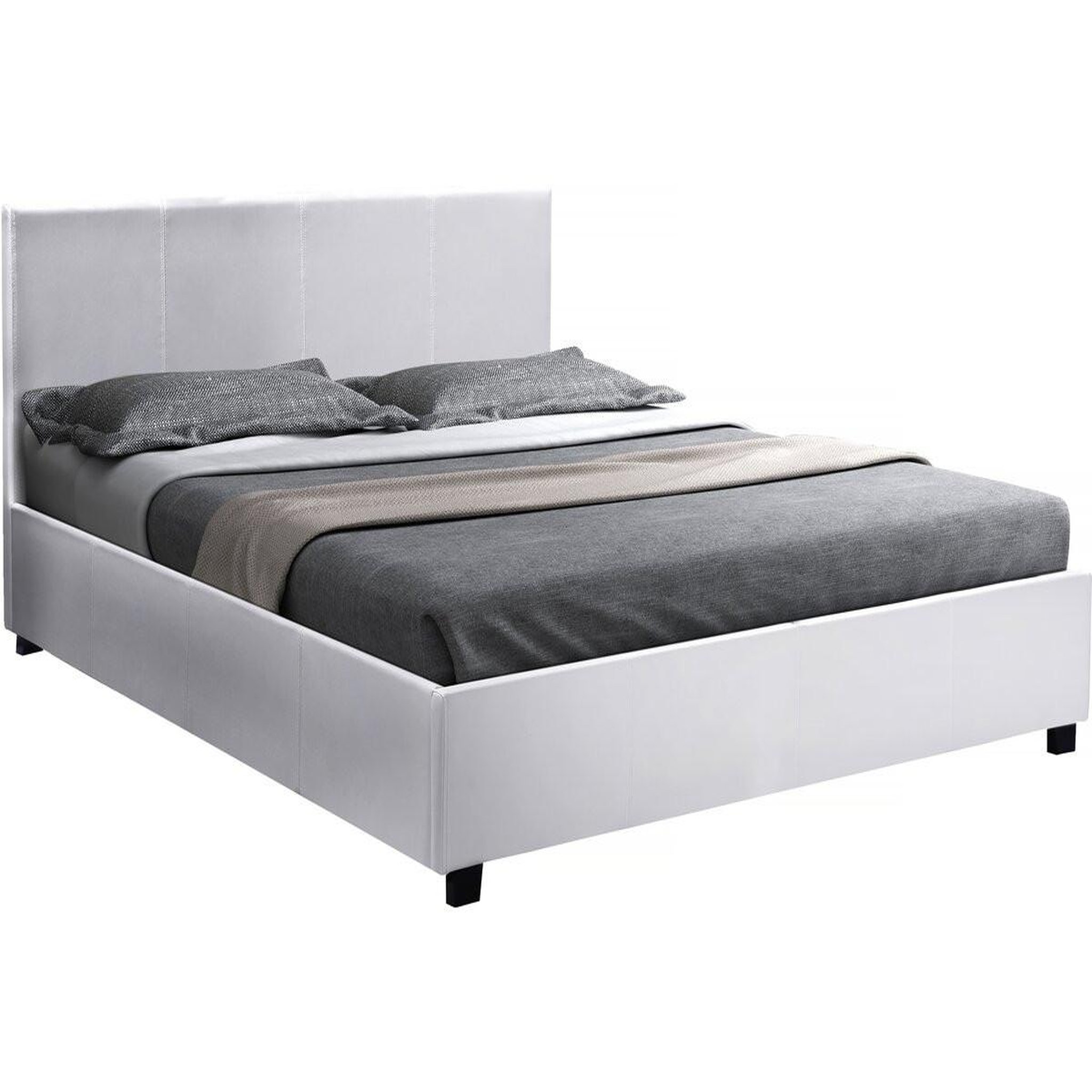 Habitat et Jardin Lit double avec coffre  Carla  - 160 x 200 cm - Blanc