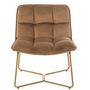 Voir la diapositive 2 : Paris Prix Fauteuil Lounge Design  Pierre  85cm Marron