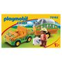 Voir la diapositive 2 : PLAYMOBIL 70182 - 1.2.3 - Vétérinaire avec véhicule et rhinocéros