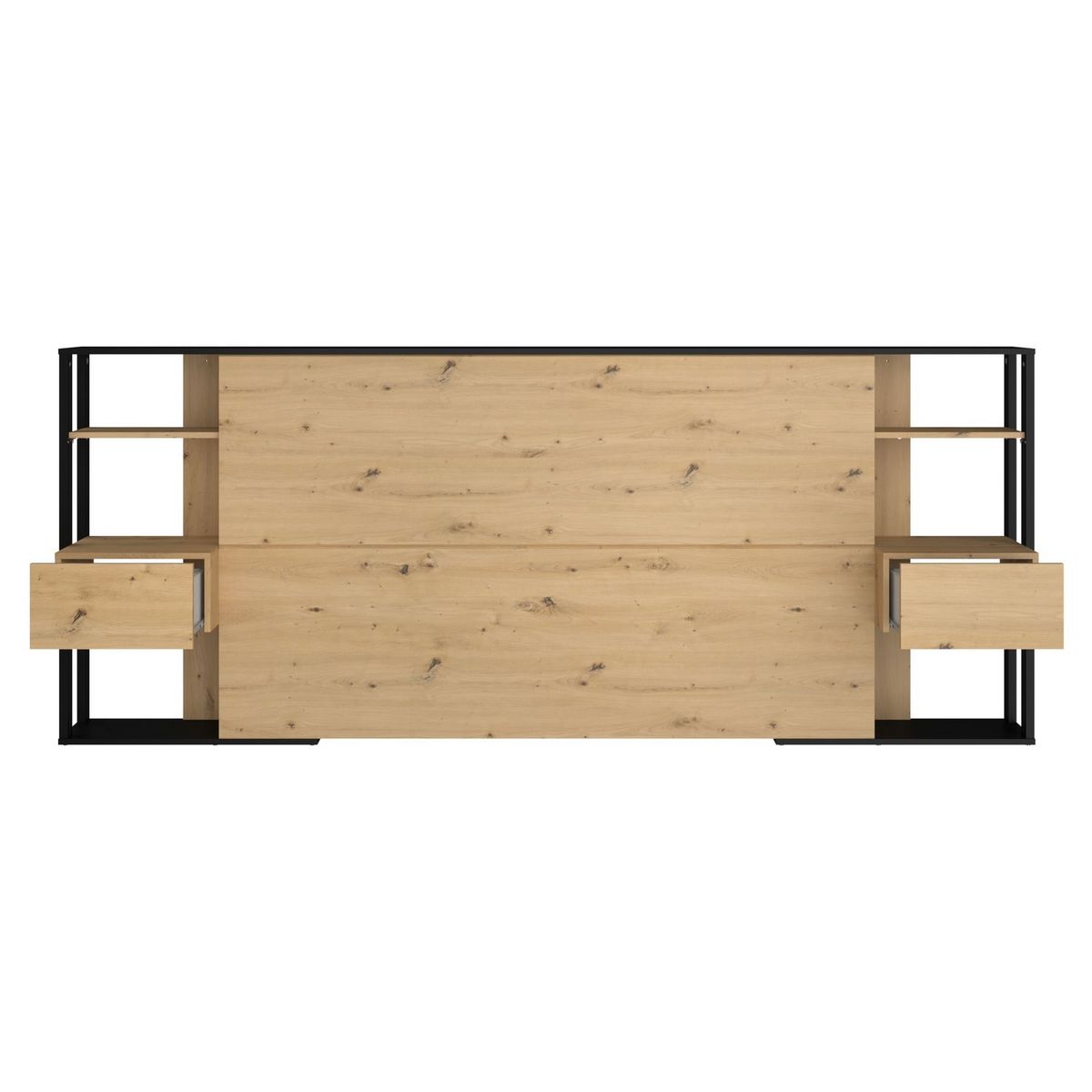 Tête de lit pour lit 140 ou 160 cm avec rangements PAM