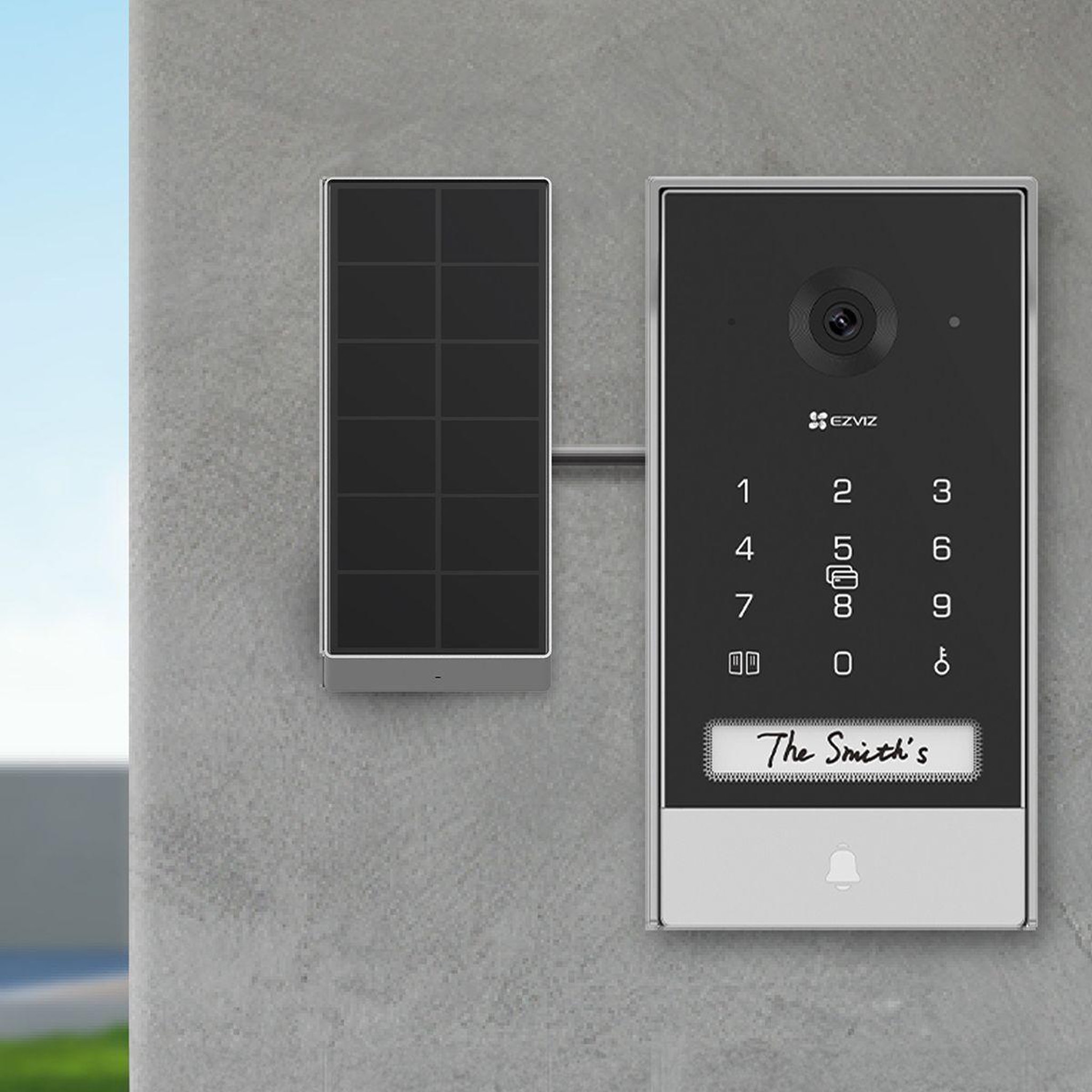 Voir la diapositive 3 : EZVIZ Visiophone EP7-2K/Connecté ss fil+ panneau solaire
