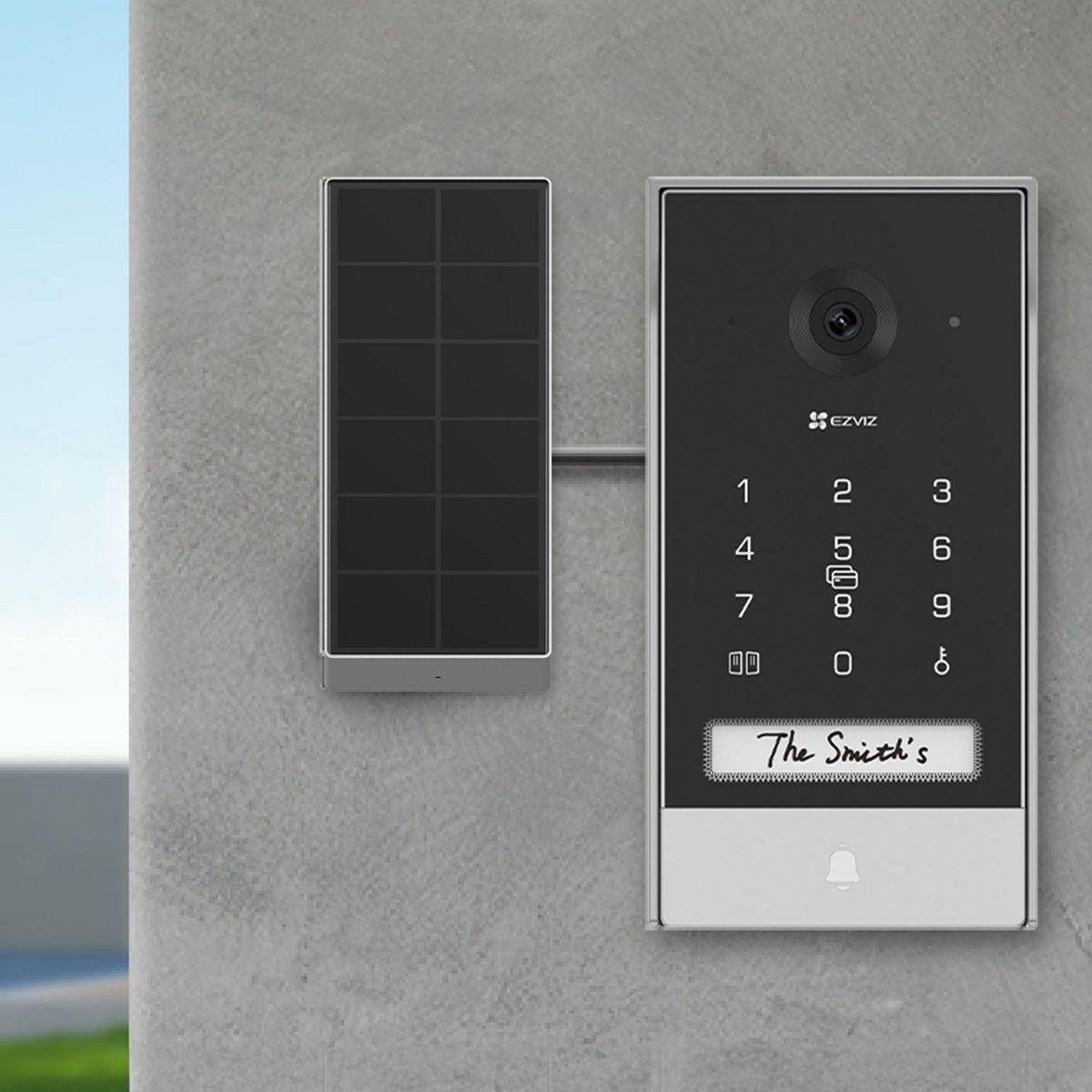 EZVIZ Visiophone EP7-2K/Connecté ss fil+ panneau solaire