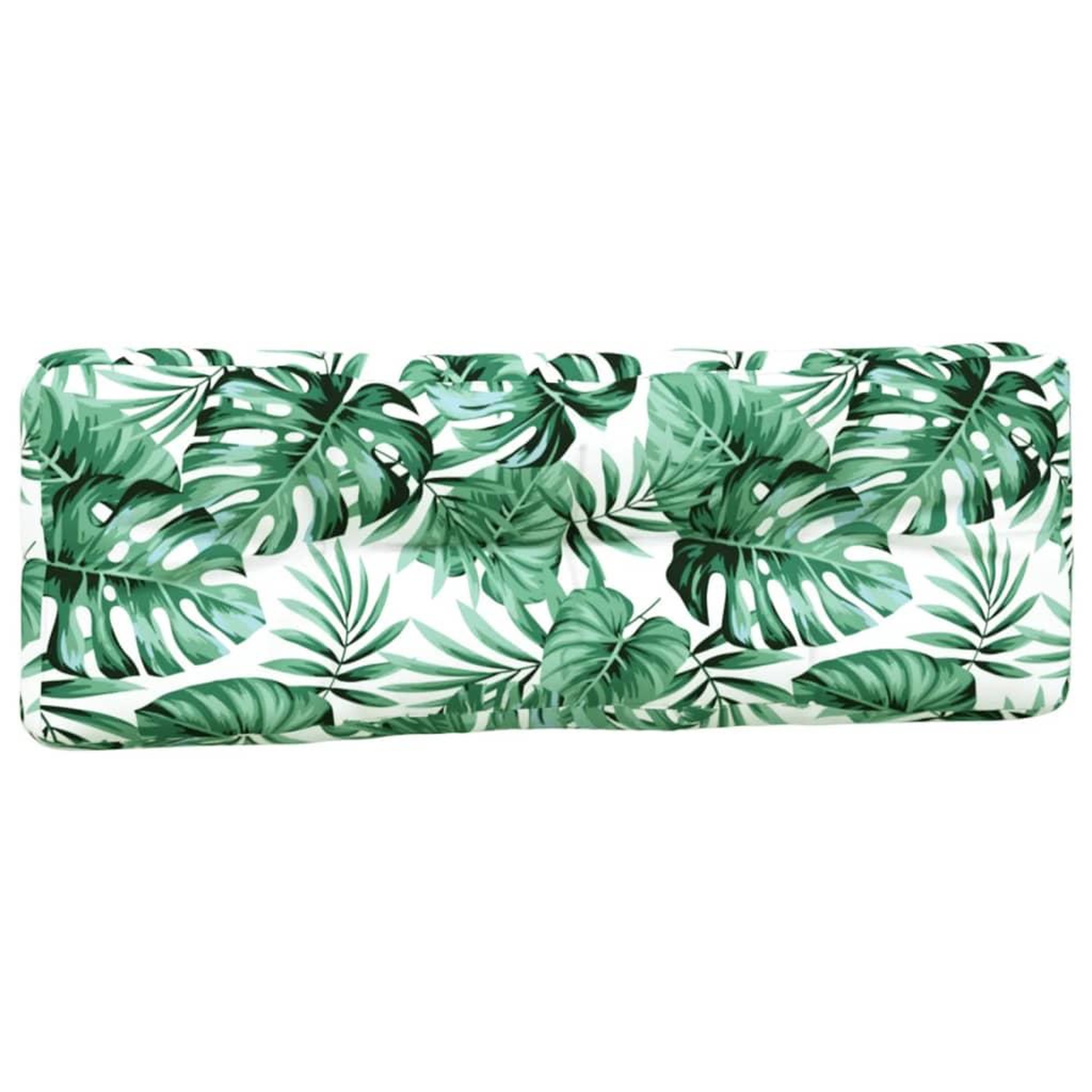 Voir la diapositive 5 : VIDAXL Coussins de palette lot de 2 motif de feuilles tissu