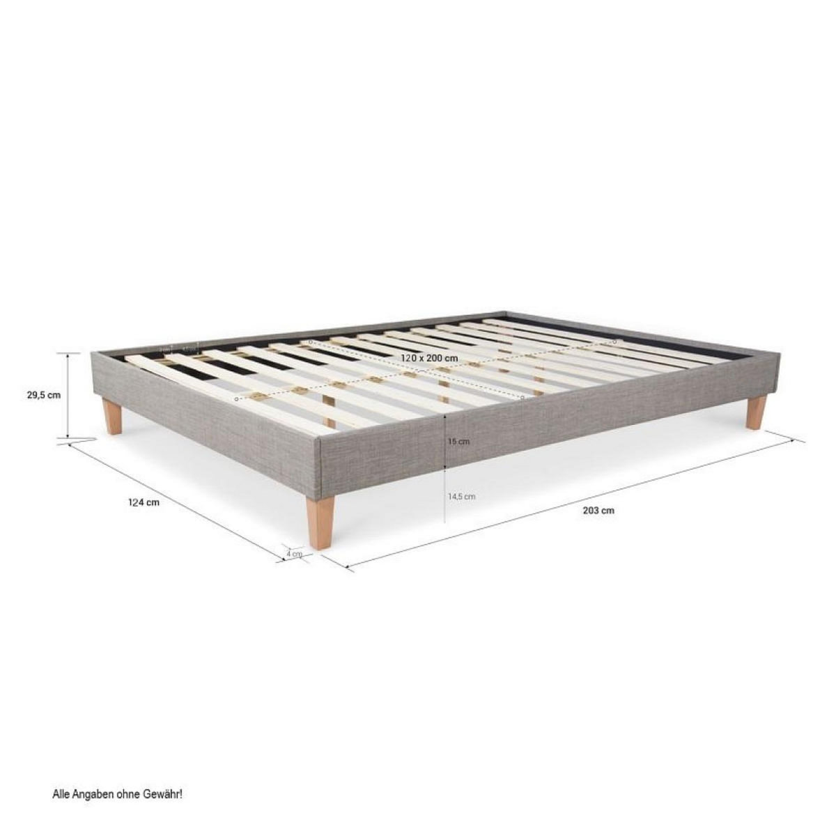 HomeStyle4U Lit capitonné avec matelas et sommier 120x200