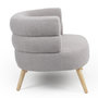 Voir la diapositive 4 : Paris Prix Fauteuil Design Bouclette  Rondo  80cm Gris