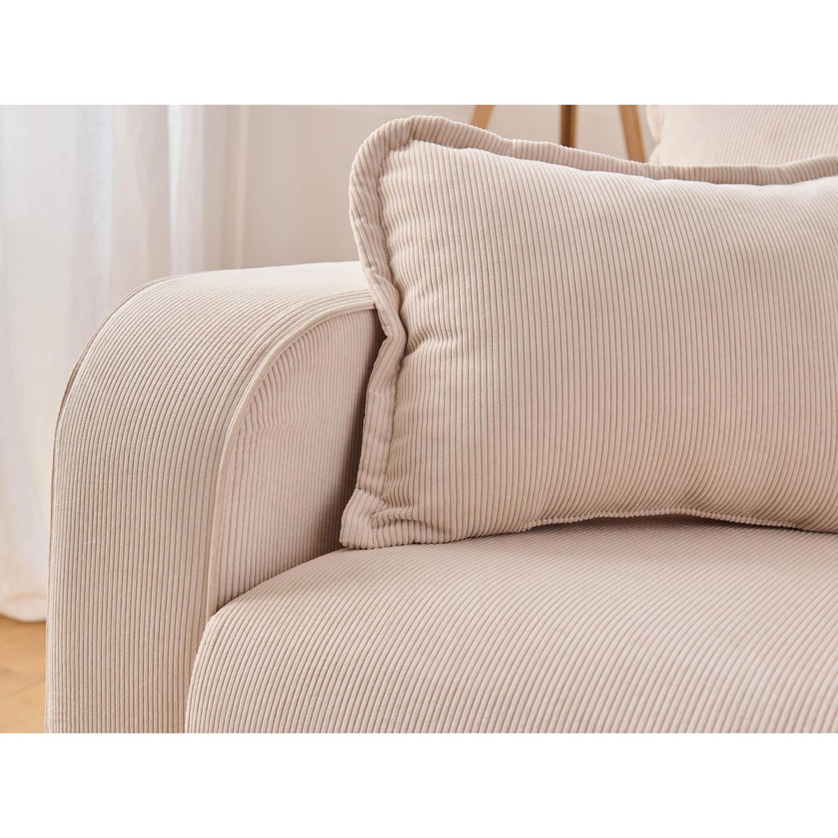 LISA DESIGN Albane - canapé d'angle droit - 4 places - en velours côtelé