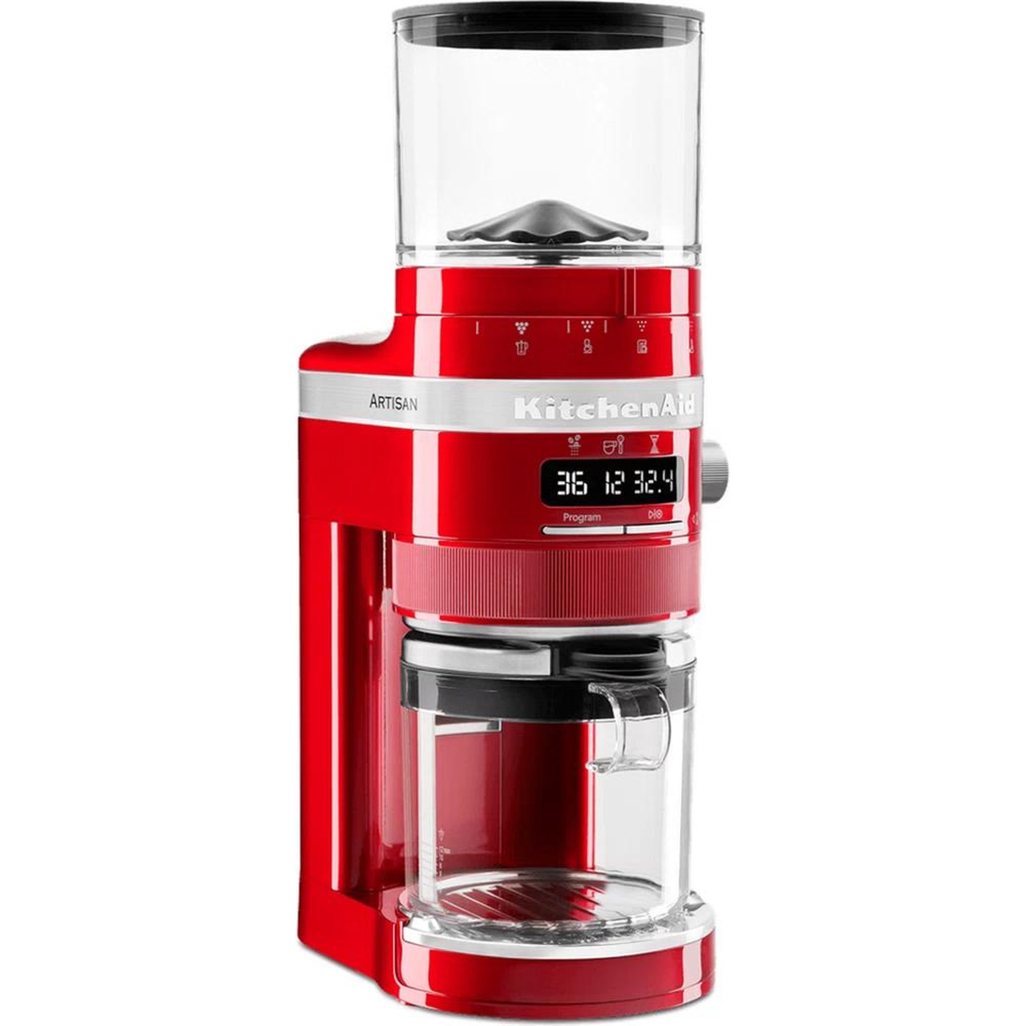 Voir la diapositive 2 : KitchenAid Moulin à café 340g 240w pomme d'amour - 5KCG8433ECA