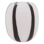 ATMOSPHERA Vase Déco en Verre  Piero  20cm Noir & Blanc