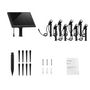 Voir la diapositive 4 : Lumisky Lot de 8 Spots solaires LED MINI ROUNDY Noir Plastique H27cm
