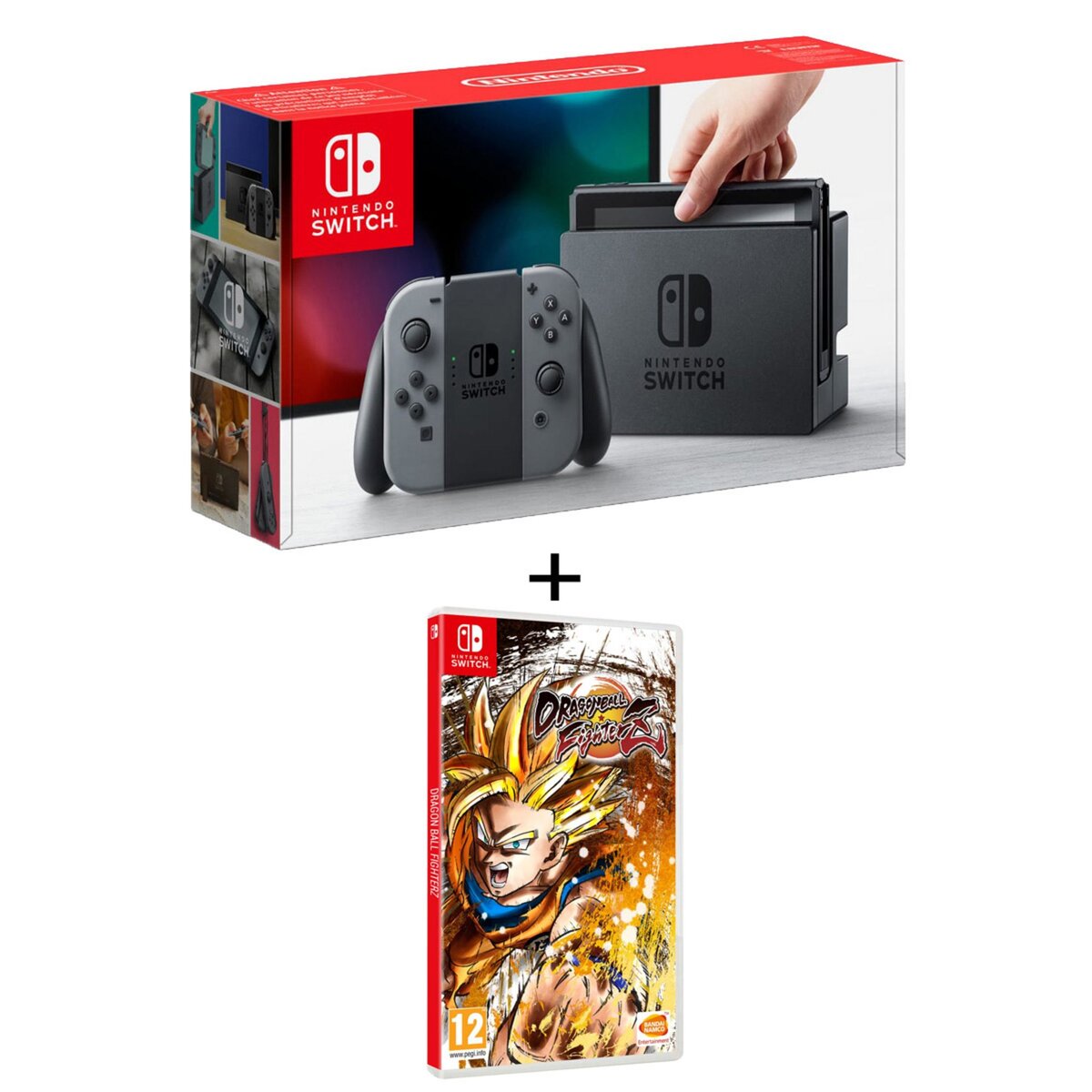 Console Nintendo Switch Joy-Con Grise + Dragon Ball FighterZ Switch