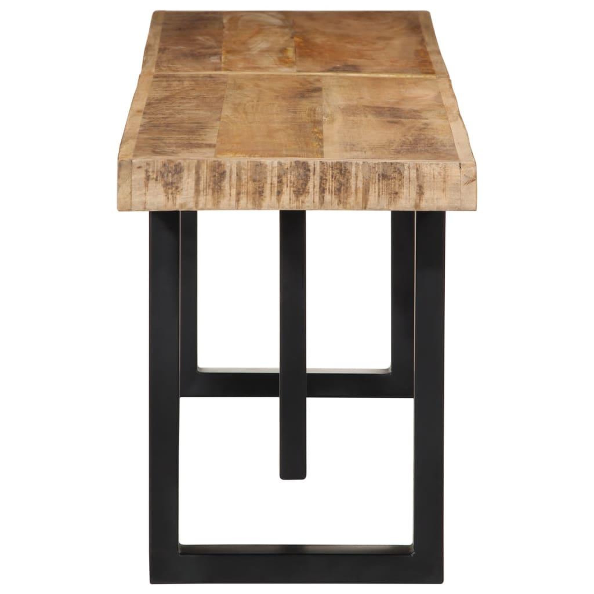 Voir la diapositive 3 : VIDAXL Banc 160 cm bois de manguier brut massif et acier