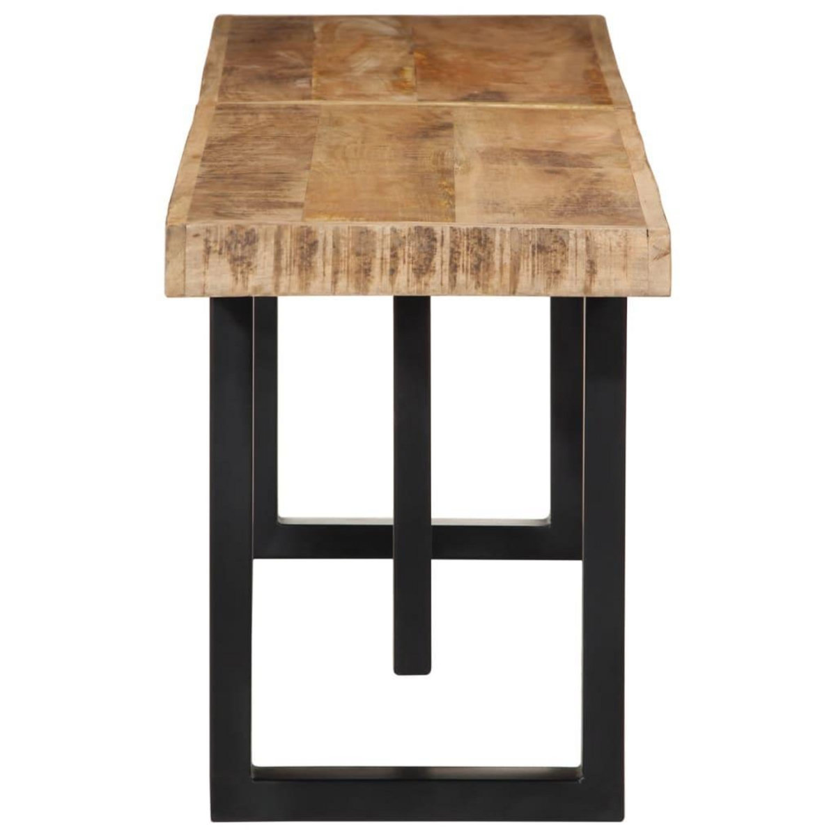 VIDAXL Banc 160 cm bois de manguier brut massif et acier